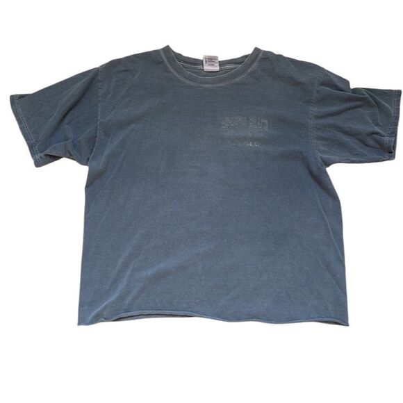 Vintage Faded Mission Beach San Diego Blue Tshirt Medium Cropped - Picture 4 of 7